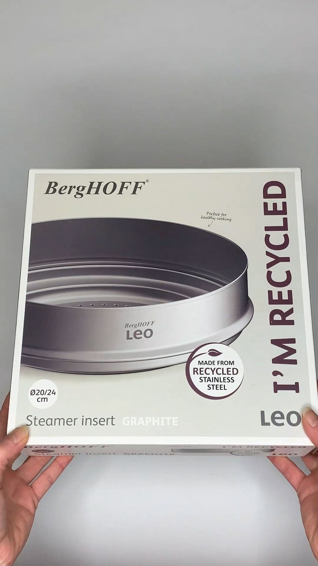 LEO Stoommandje Graphite - Ø 20-24cm