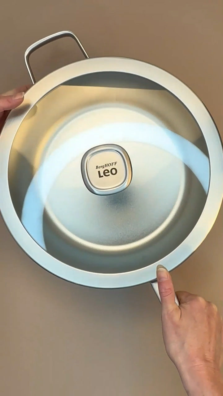 LEO Wokpan met deksel Graphite - Ø 28cm